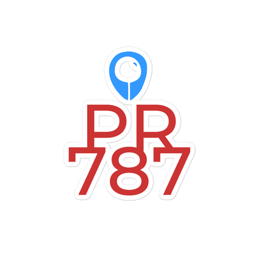 PR AREA 787 | BL Bubble-free stickers - Burbuja local - puerto_rico