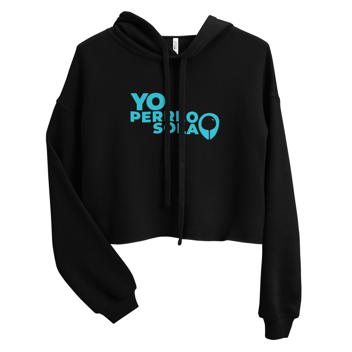 YO PERREO SOLA | BL Crop Hoodie (I) - Burbuja local - puerto_rico