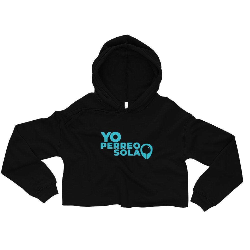 YO PERREO SOLA | BL Crop Hoodie (I) - Burbuja local - puerto_rico