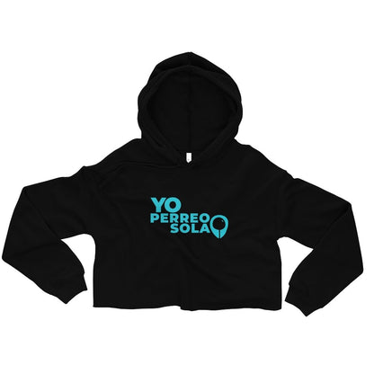 YO PERREO SOLA | BL Crop Hoodie (I) - Burbuja local - puerto_rico