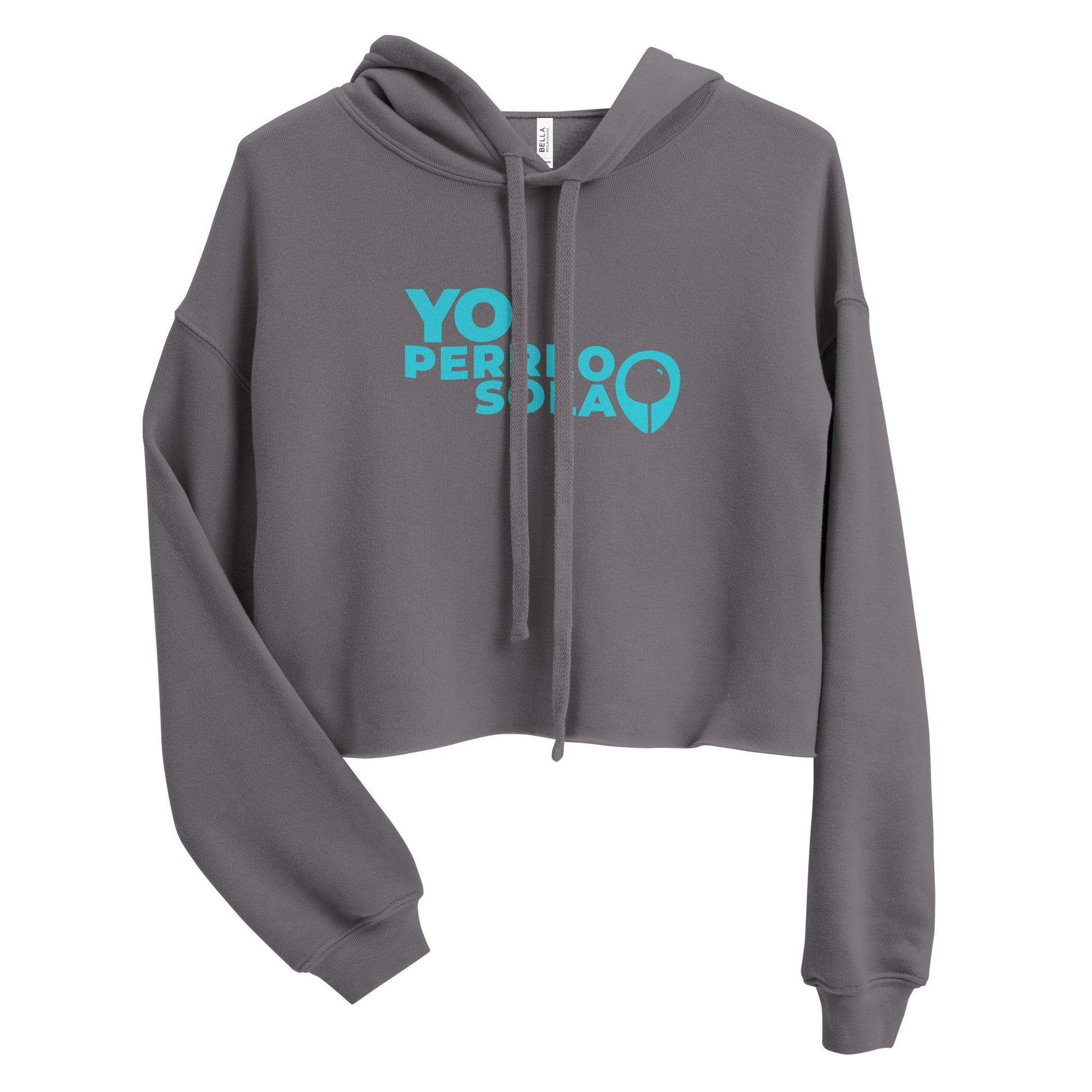 YO PERREO SOLA | BL Crop Hoodie (I) - Burbuja local - puerto_rico
